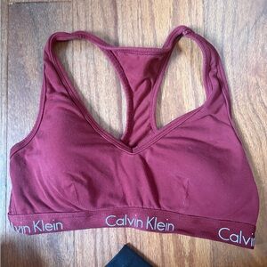 Calvin Klein Underwear Burgundy Bralette